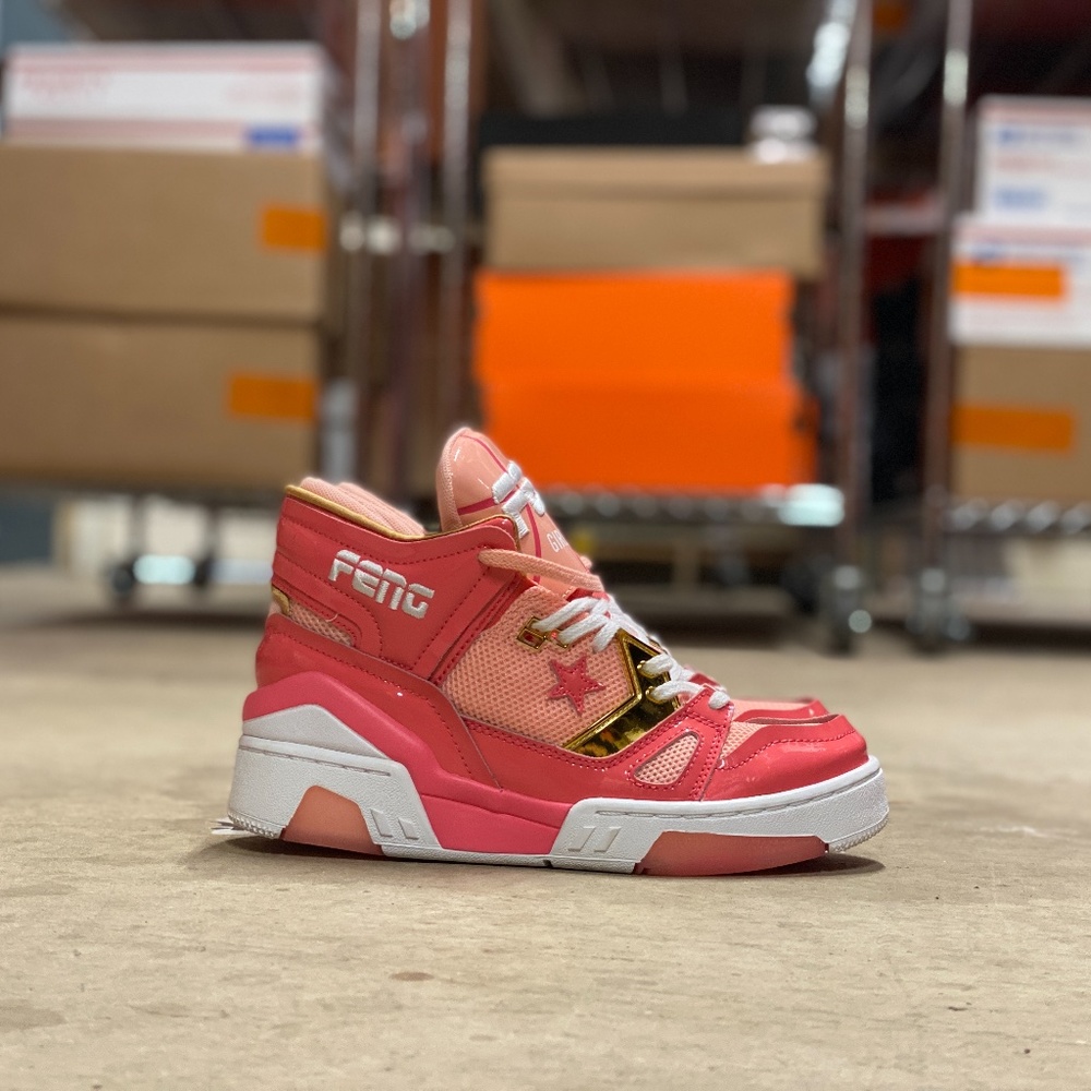 Converse Pink and Gold Athletic Shoe